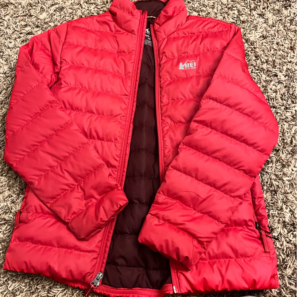 REI Kids Vibrant Red Puffer Coat